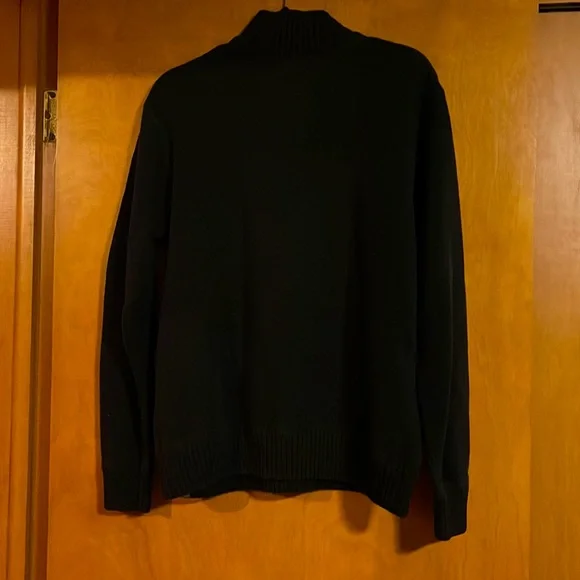 Eddie Bauer Navy Blue/Grey Zip-Up Sweater, Men’s L - Picture 2 of 6